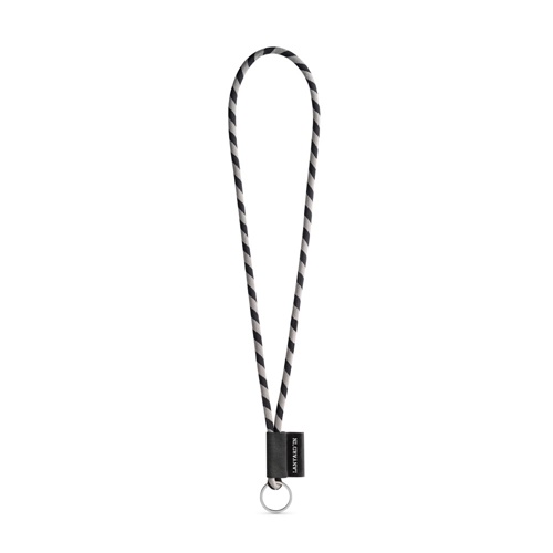 negro 75093. SET Lanyard TUBE Long (Ø 7 mm) con Anilla Ø 32 mm
