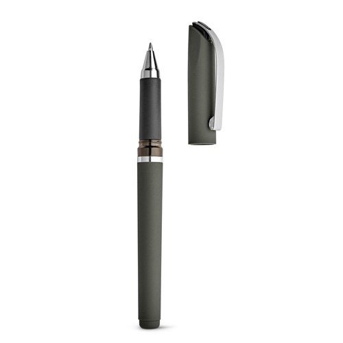 gray BOLT. Bolígrafo ABS con clip de metal