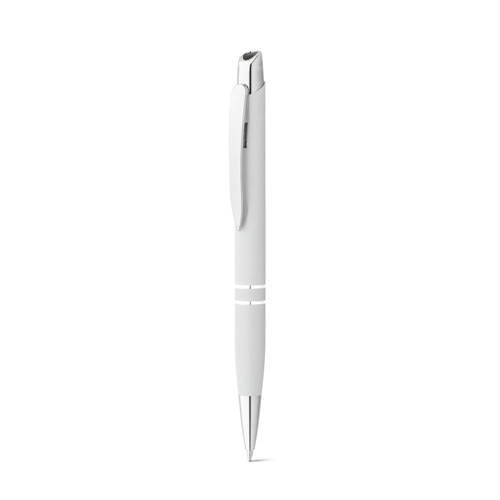 white MARIETA SOFT. Bolígrafo de aluminio