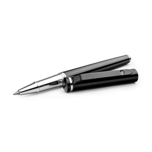 black CALIOPE SET. Juego de roller y bolígrafo de metal