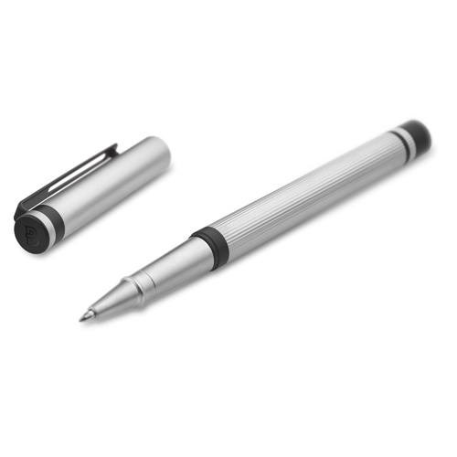 cromado satinado STAIN. Roller metálico con clip de acero inoxidable