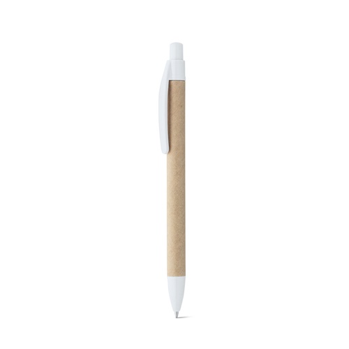 white REMI. Bolígrafo de papel kraft con clip