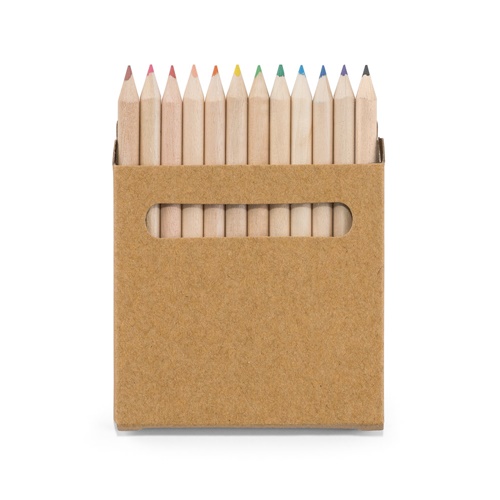 COLOURED. Caja con 12 lápices de color