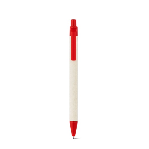red MILINK. Bolígrafo de aluminio reciclado de cartones de leche