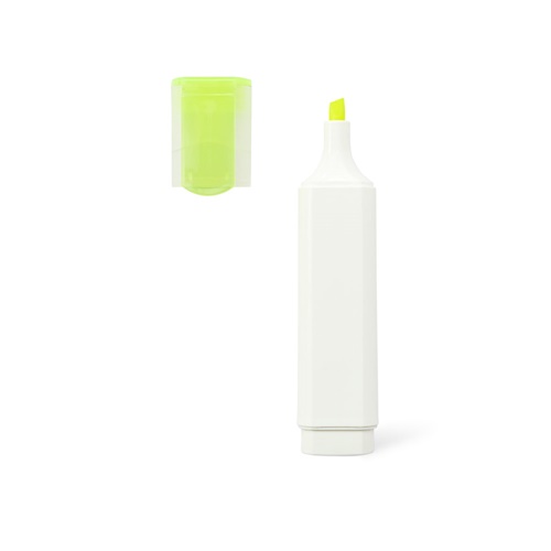 amarillo FLETCHER. Resaltador PP con acabado brillante