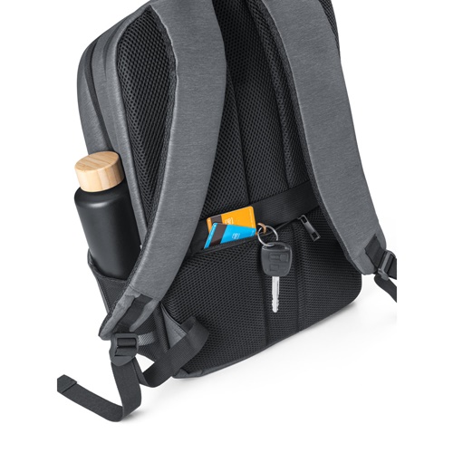 gris claro BROOKLYN. Mochila para portátil de 15 \'\'