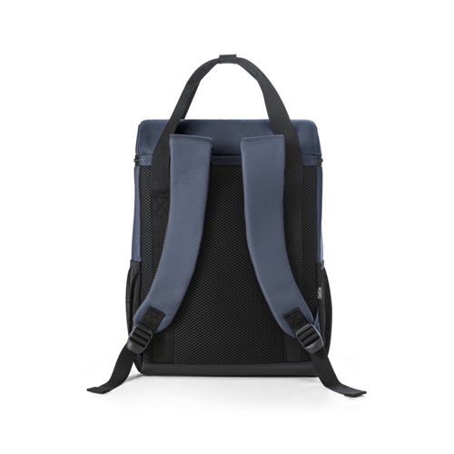 blue ROMA L. Mochila térmica acolchada en poliéster reciclado 600D ripstop 16 L