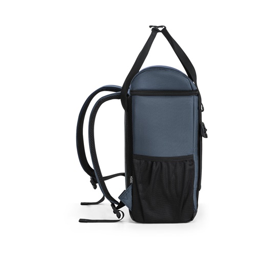 blue ROMA L. Mochila térmica acolchada en poliéster reciclado 600D ripstop 16 L