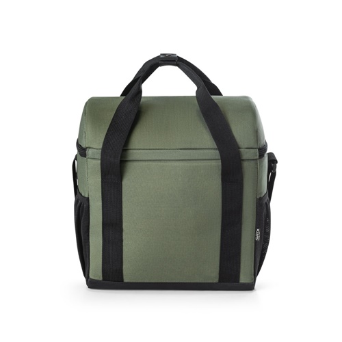 verde oscuro ROMA M. Bolsa térmica acolchada en poliéster reciclado 600D ripstop 11 L