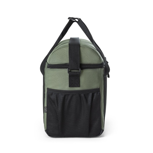 verde oscuro ROMA M. Bolsa térmica acolchada en poliéster reciclado 600D ripstop 11 L