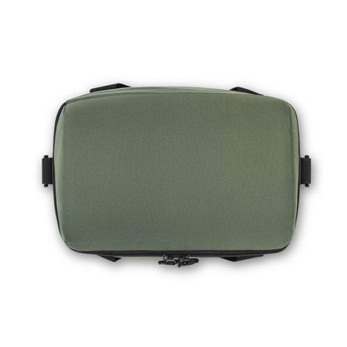 verde oscuro ROMA M. Bolsa térmica acolchada en poliéster reciclado 600D ripstop 11 L