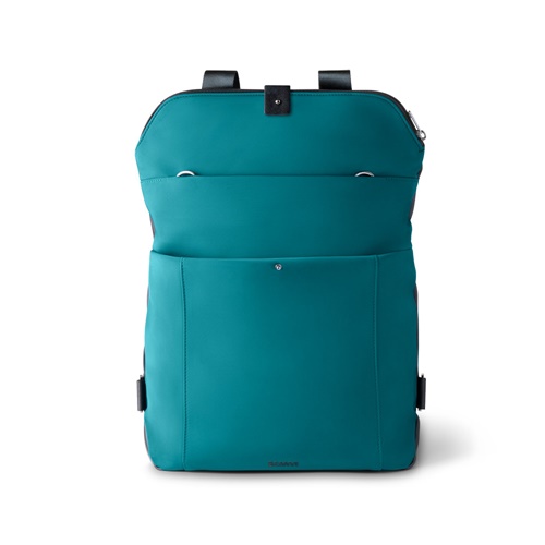 azul petróleo ROVER BACKPACK II. Mochila de tela y PU