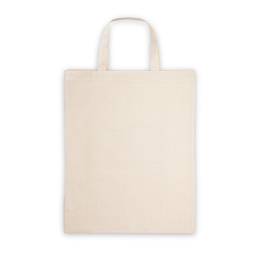 natural claro BEIRUT. Bolsa plegable de algodón (50%), algodón reciclado (30%) y poliéster (20% rPET) (140 g/m²)