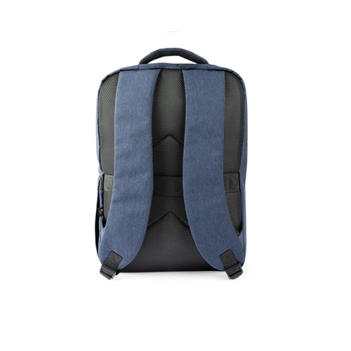 azul marino COVENTRY. Mochila para portátil totalmente acolchada en poliéster reciclado de alta densidad 300D y forro de poliéster reciclado 210D 15.6’