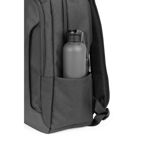 black DRAMMEN. Mochila para portátil en poliéster reciclado de alta densidad 600D