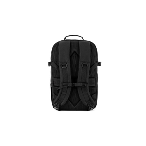 black EDINBURGH BPACK. Mochila de estilo militar en poliéster reciclado 600D, alta densidad y forro en poliéster reciclado 210D 17\'3’