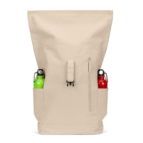 SAINT. Mochila enrollable de algodón reciclado y poliéster reciclado (380 g/m²)