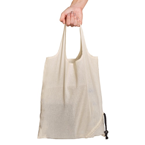 natural claro ORLEANS. Bolso plegable 100% algodón (100 g/m²)