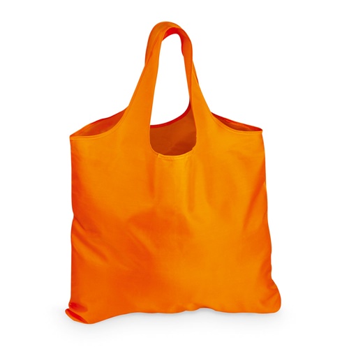 orange FOLA. Bolsa de poliéster plegable