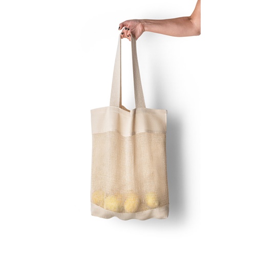 natural claro MUMBAI. Bolsa de algodón 100% (180 g/m²)