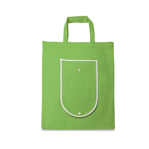 verde claro ARLON. Bolsa plegable non-woven (80 g/m²)