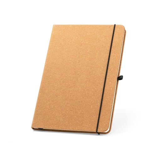 MATISSE. Bloc de notas tamaño A5 con tapa rígida de piel (70% reciclada) de 70% piel reciclada