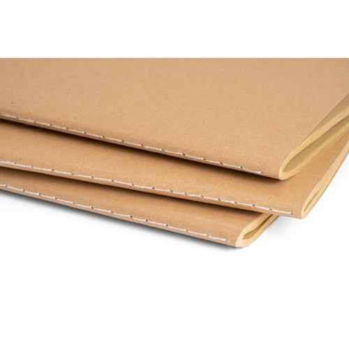 natural ALCOTT A4. Bloc de notas A4 con tapa de cartón (250 g/m²) y páginas lisas
