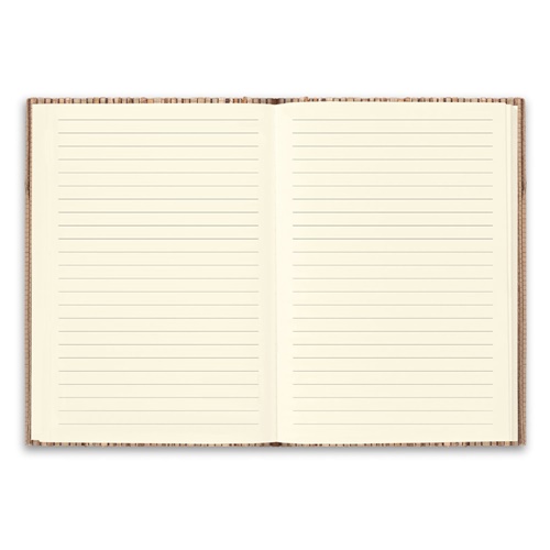 natural NERUDA. Libreta A5 con tapa dura en fibra de paja natural