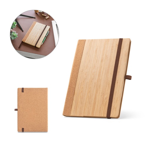 ORWELL. Cuaderno A5 realizado con hojas de bambú y corcho
