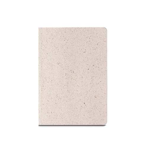 ORGANIC SEMI-RIGID. Bloc de notas A5 con tapa semirrígida de materia orgánica de elefante (80%)