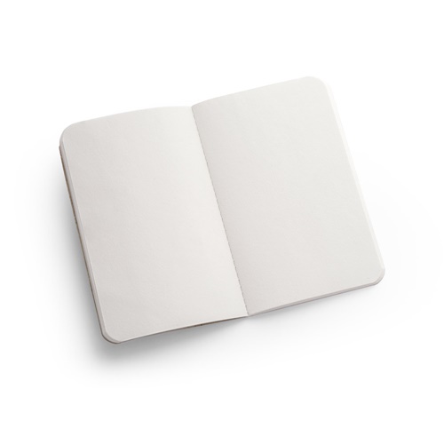 natural TEAPAD SOFT. Bloc de notas A6 con tapa flexible hecho a partir de residuos de hojas de té (65%)