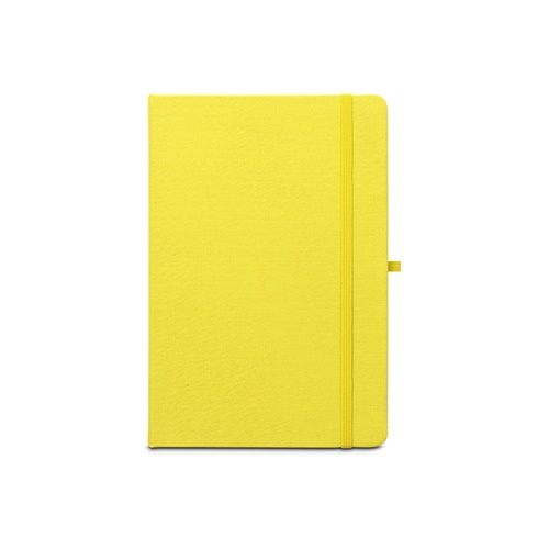 ANNE. Cuaderno A5 en poliéster reciclado (100% rPET) con páginas a rayas