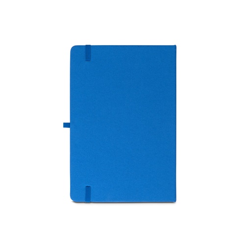 azul royal ANNE. Cuaderno A5 en poliéster reciclado (100% rPET) con páginas a rayas