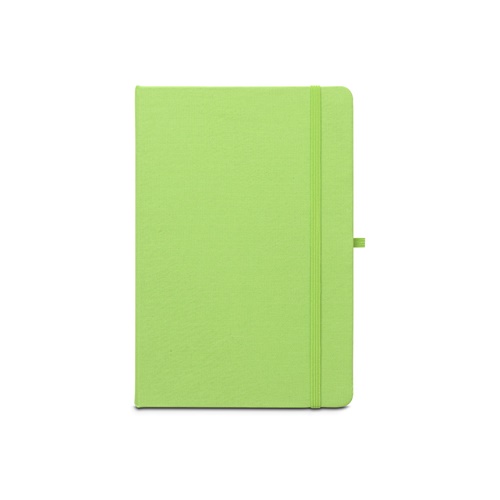 ANNE. Cuaderno A5 en poliéster reciclado (100% rPET) con páginas a rayas