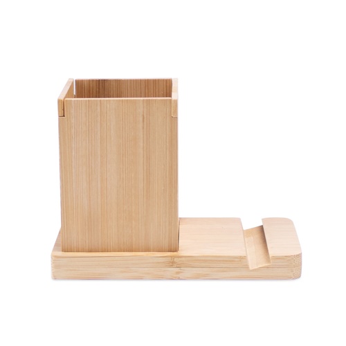 ERWIN. Juego de escritorio con soporte para móvil y vaso