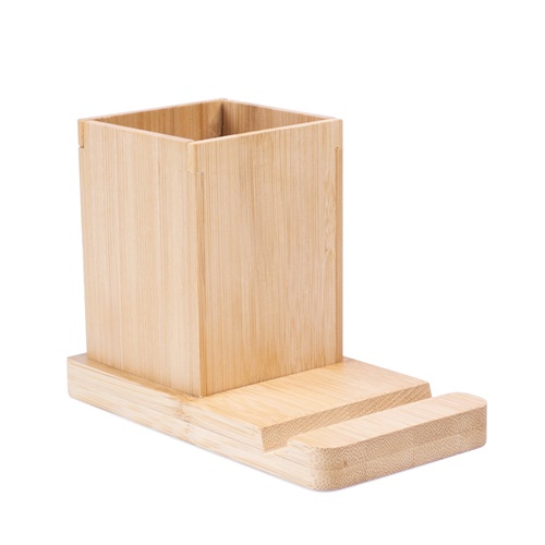 ERWIN. Juego de escritorio con soporte para móvil y vaso