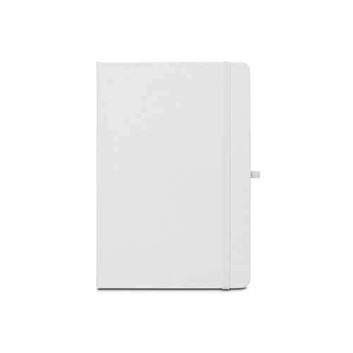 ANNE SUB. Libreta A5 de poliéster reciclado (100% rPET) 300D, ideal para personalizar por sublimación