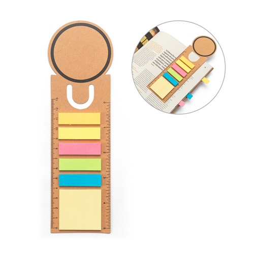 SAWYER. SET DE OFICINA 3 EN 1, ELABORADO CON PAPEL 100% RECICLADO, CON TAPA REDONDA E IMPRESIÓN NEGRA POR TODO SU PERÍMETRO