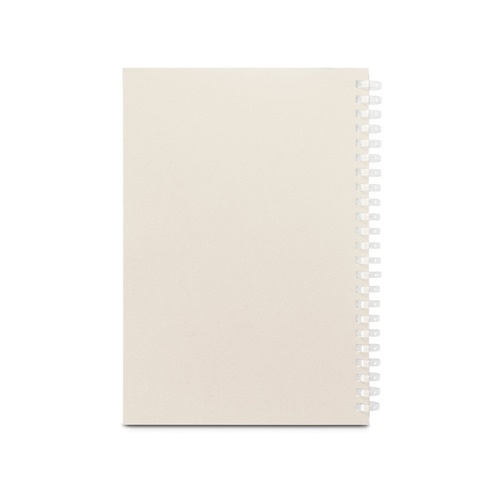 SCHILLER. Bloc de notas A5 con tapa flexible, fabricado con papel 100% reciclado