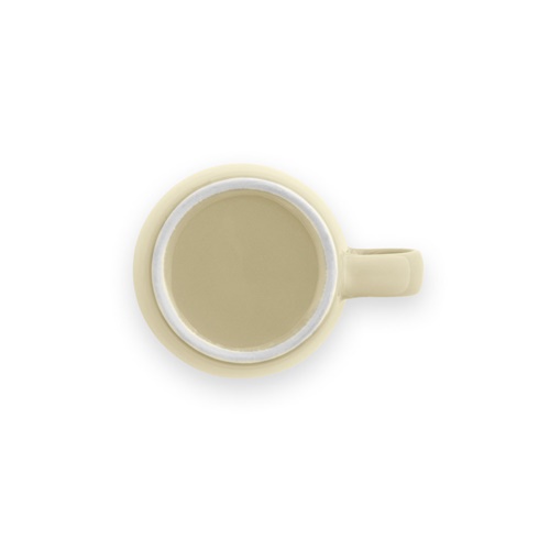 beige COMANDER. Taza de cerámica 370 mL