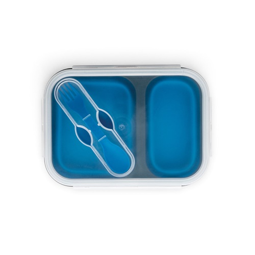 DILL. Fiambrer. Fiambrera hermética retráctil de silicona y PP (480 y 760 mL)