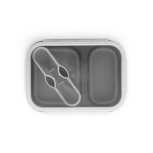 DILL. Fiambrer. Fiambrera hermética retráctil de silicona y PP (480 y 760 mL)