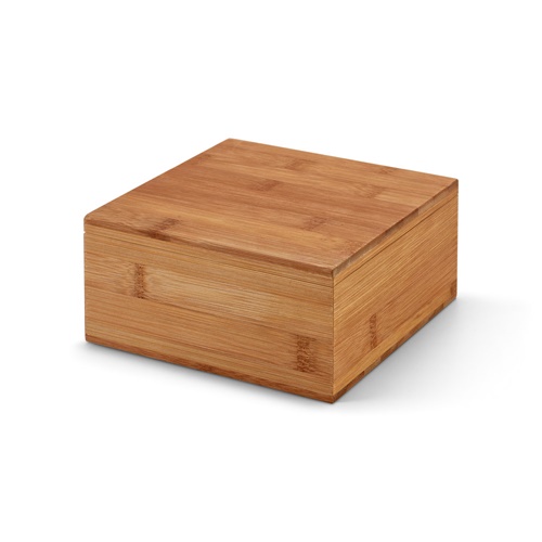 natural ARNICA. Caja de té de bambú con 4 compartimentos y cierre magnético