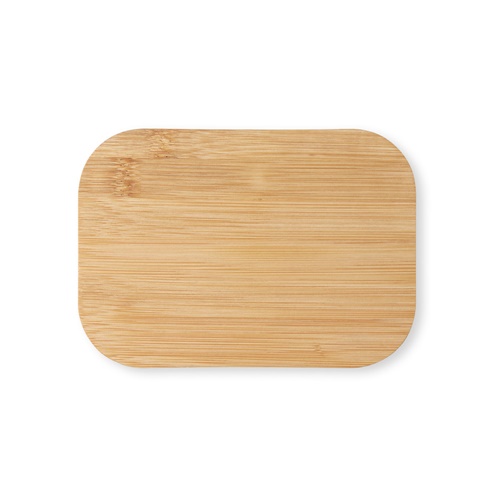 SHINO. Fiambrer. Recipiente hermético de acero inoxidable y tapa de bambú