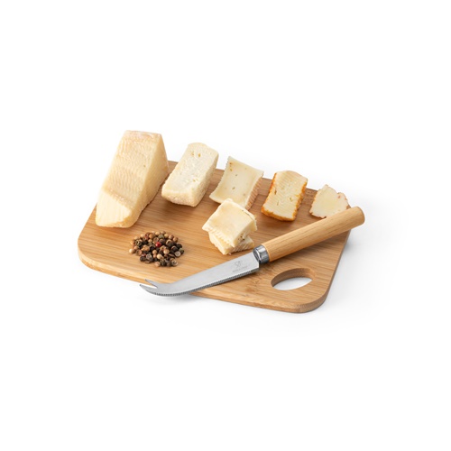 natural CAPPERO. Tabla de quesos y juego de cuchillos