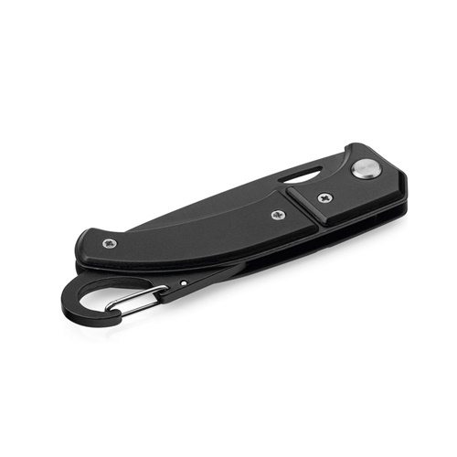 black FRED. Navaja de bolsillo de acero inoxidable y metal