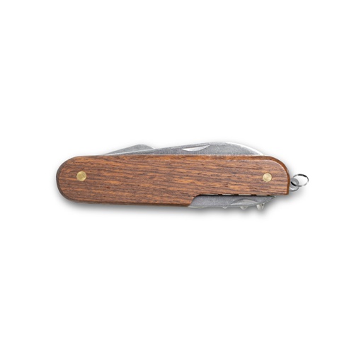 natural BELPIANO. Navaja multifunción en acero inoxidable y madera