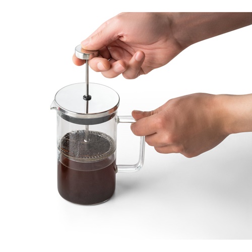 cromado JENSON. cafetera de cristal de 600ml