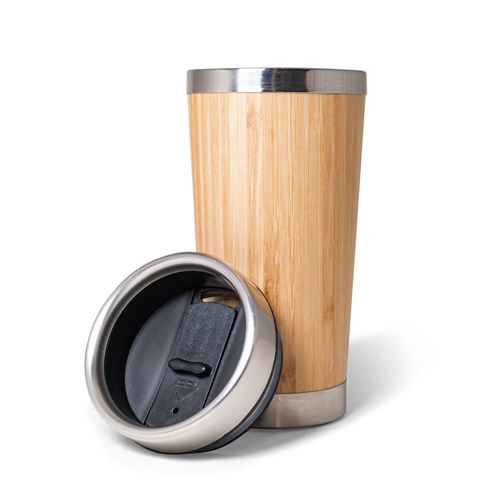 natural PIETRO. Vaso de viaje de bambú de 500 mL