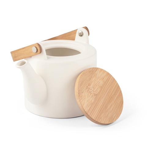 blanco pastel GLOGG. Tetera de cerámica de 700 mL